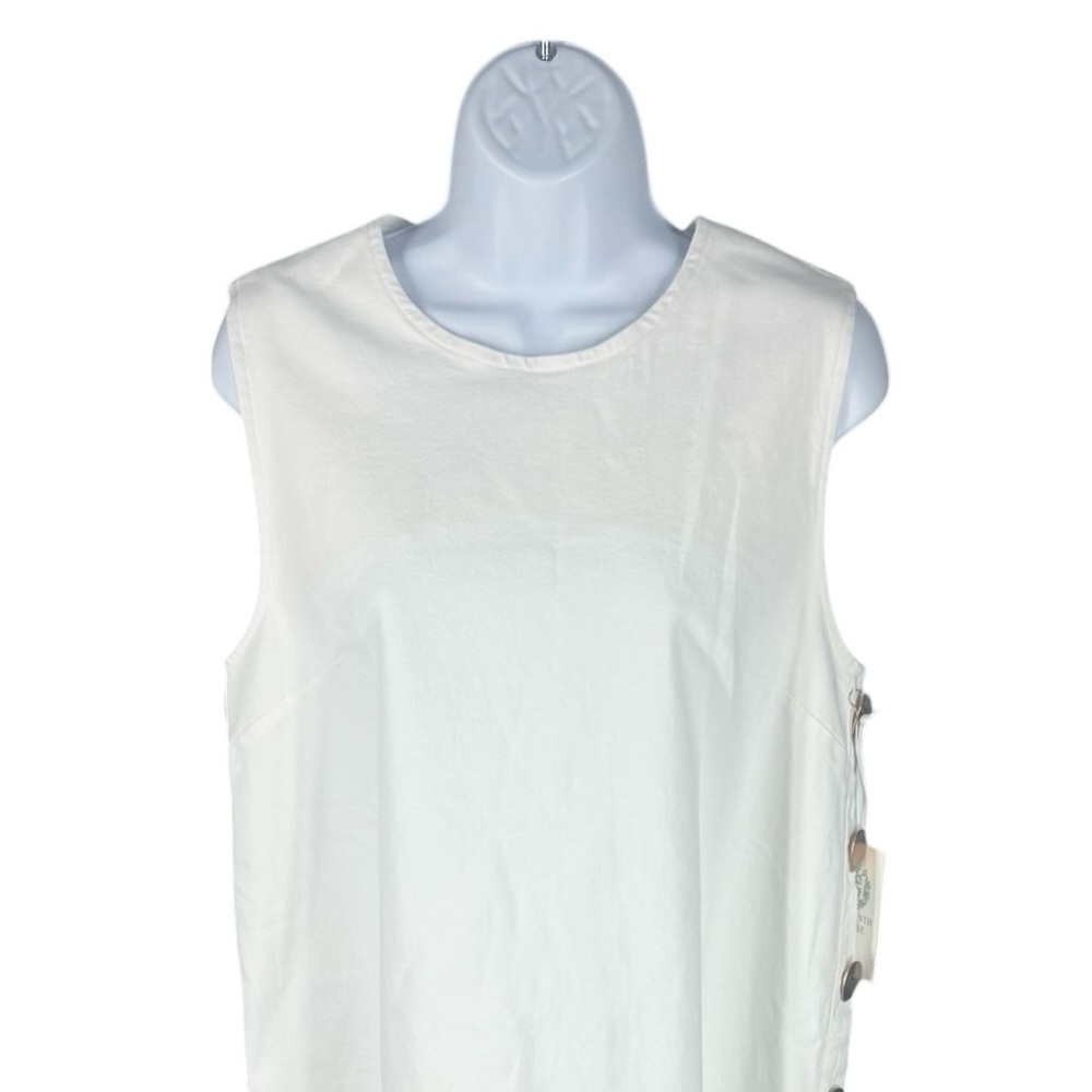 Tuckernuck Hyacinth House Bitsy Twill Mini Swing Dress White NWT Size L - Picture 4 of 12